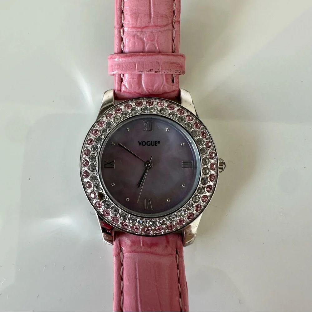 Vogue women pink quartz watches Authentic